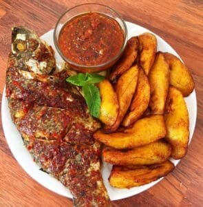 Alloco/Frites + Poisson braiser